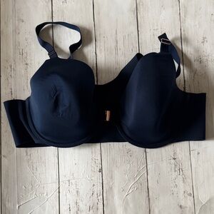 Soma Navy Padded Underwire Bra with Smooth Cups
